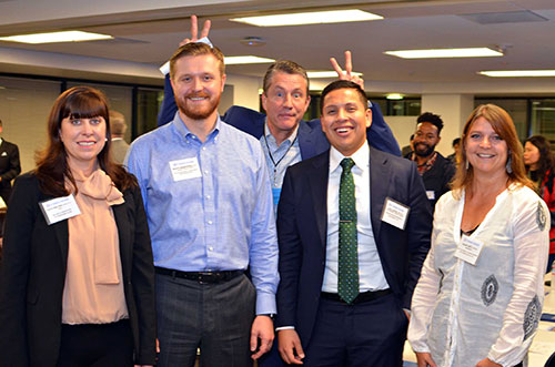 Always a good time, from left: panelist Kate Wilusz, panelist Matt Sampson, advisory board chair Craig Kirkpatrick, and panelists Jose Campos and Julie Asti