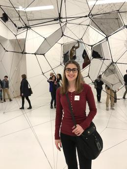 Maria visits an exhibit at the San Francisco MOMA
