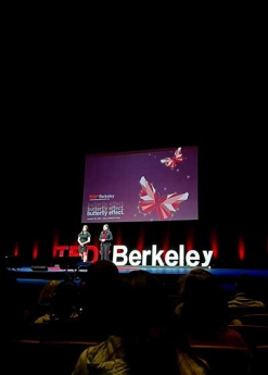 Photo of a Berkeley TedX Talk stage taken by student Marina Zalcberg Angulo