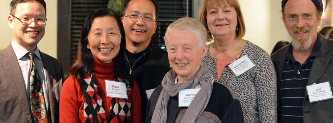 Dean Diana Wu with 2017 Honored Instructors at celebration