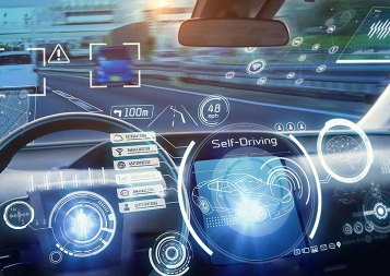 Inside look at dashboard of an autonomous car