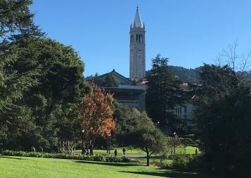 Beautiful open park on Berkeley campus