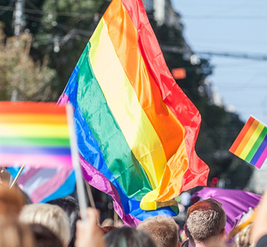 Stock photo of gay pride parade