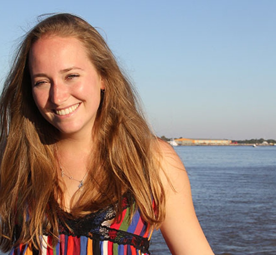 Berkeley Global Program alumna Nicola Schreyer by the water