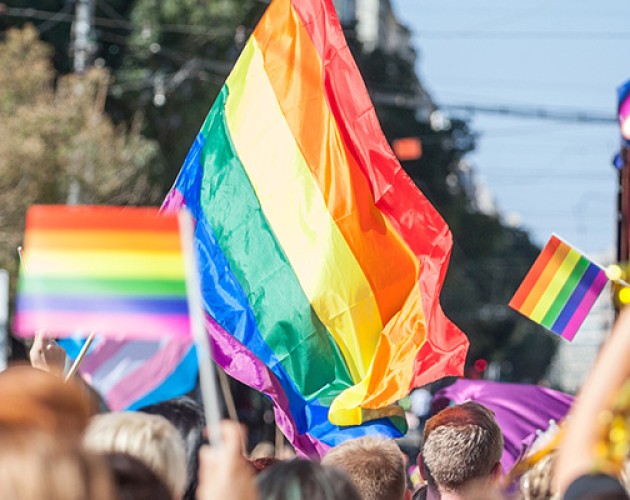 Stock photo of gay pride parade