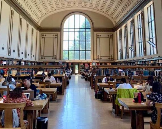 Photo of inside UC Berkeley library