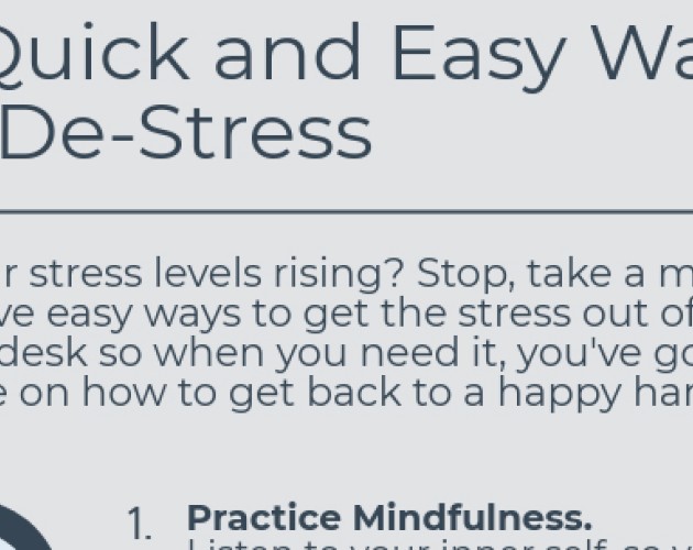 5 quick and easy ways to de-stress title and opening paragraph for mental health tips