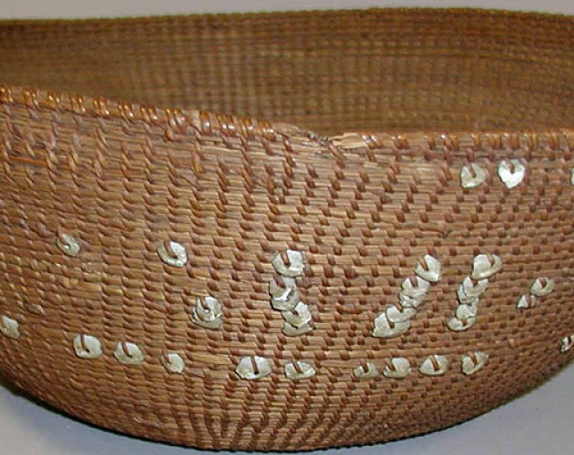 Ohlone basket from Hearst Museum