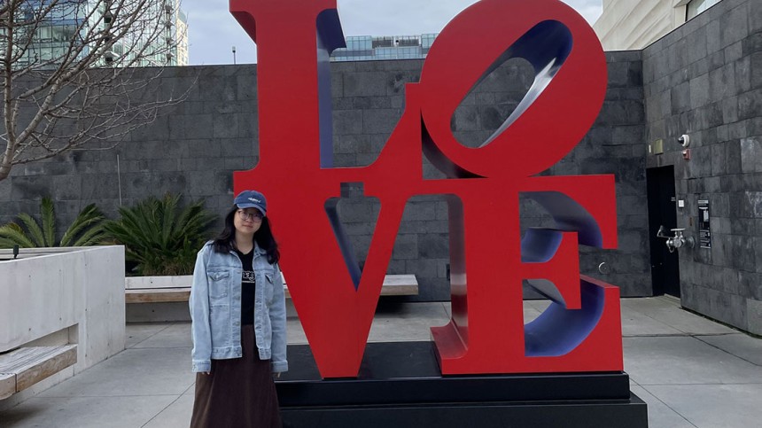 When you visit the SFMOMA museum, make sure you grab a selfie in front of the LOVE sign!