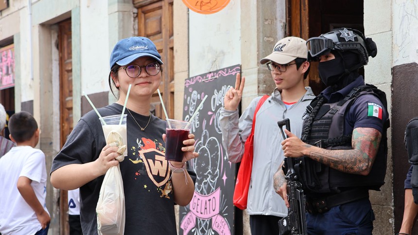 Grabbing some refreshing drinks in Mexico is a must-do!