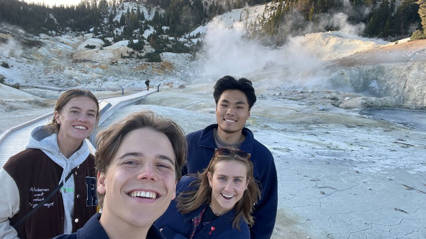 Wesley de Vries and friends at Lassen National Park